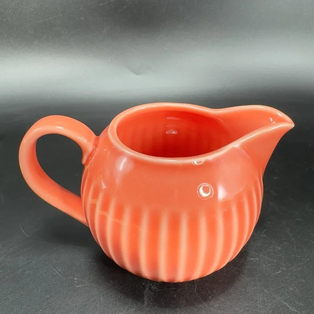 Royal‎ Doulton Symphony Porcelain Small Pitcher Creamer Jug Flaming Orange Glaze